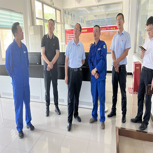 濱海區黨工委副書記張振城一行到山東海利爾調研指導
